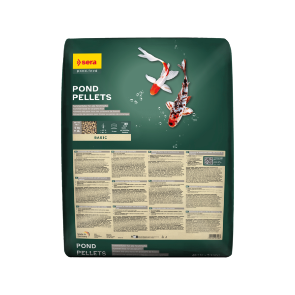 Bassin de jardin : Sera pond pellets 5 kg (sac de 40L), Nourriture Serapond