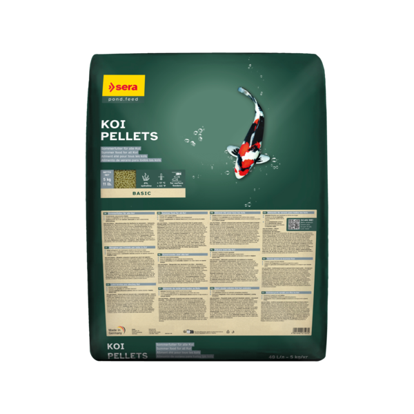 Bassin de jardin : SERA koi pellets 5kg (sac de 40l), Nourriture Serapond