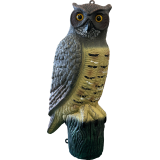 Bassin de jardin : SF DECO BIRD HIBOU (50x24x23cm), Figurines