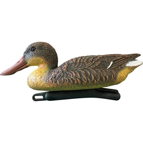 Bassin de jardin : SF DECO BIRD CANARD SOUCHET (15x15x38cm), Figurines