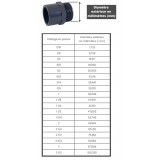 Bassin de jardin : Raccord coude fileté cannelé 1"1/4 - 40mm, Raccord fileté cannelé