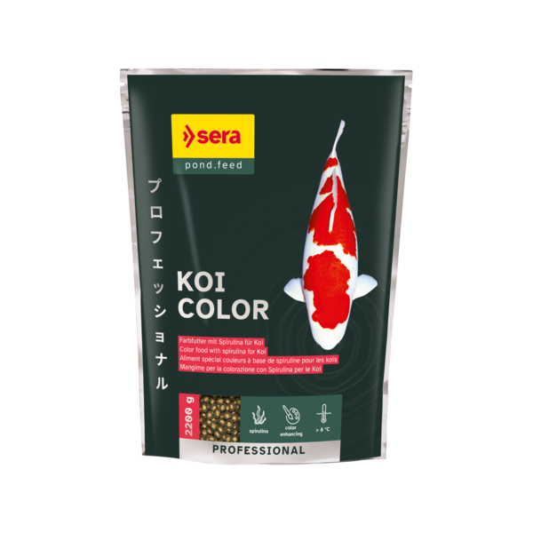 Bassin de jardin : SERA Koi color Spirulina spécial couleurs 2.2KG, Nourriture Serapond