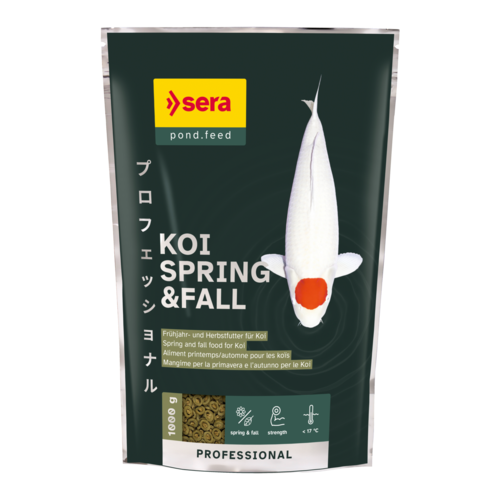 Bassin de jardin : SERA KOI Professional été 1KG, Nourriture Serapond