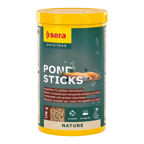 Bassin de jardin : Sera Pond sticks Granulat 1L (170G), Nourriture Serapond
