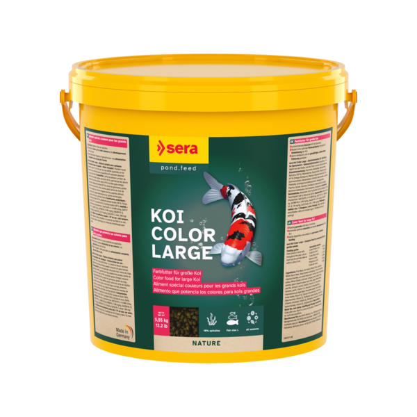 Bassin de jardin : Sera KOI COLOR large 20L (5.55 Kg), Nourriture Serapond