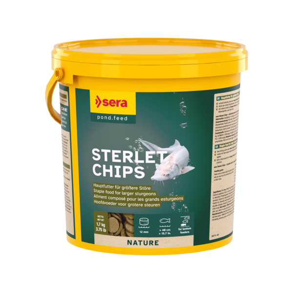Bassin de jardin : SERA esturgeons chips XXL 3.8L (1.7kg), Nourriture Serapond