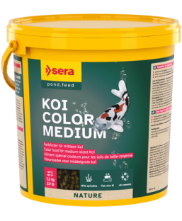 Bassin de jardin : SERA Koi Color Medium 3.8L (1.3kg), Nourriture Serapond