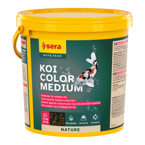 Bassin de jardin : SERA Koi Color Medium 3.8L (1.3kg), Nourriture Serapond Bassin de jardin : SERA Koi Color Medium 3.8L (1.3kg), Nourriture Serapond