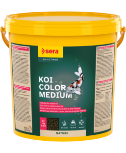 Bassin de jardin : SERA KOI COLOR MEDIUM 21L (7KG), Nourriture Serapond