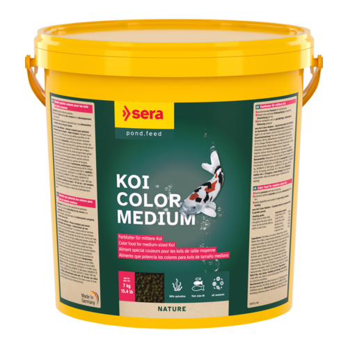Bassin de jardin : SERA KOI COLOR MEDIUM 21L (7KG), Nourriture Serapond Bassin de jardin : SERA KOI COLOR MEDIUM 21L (7KG), Nourriture Serapond