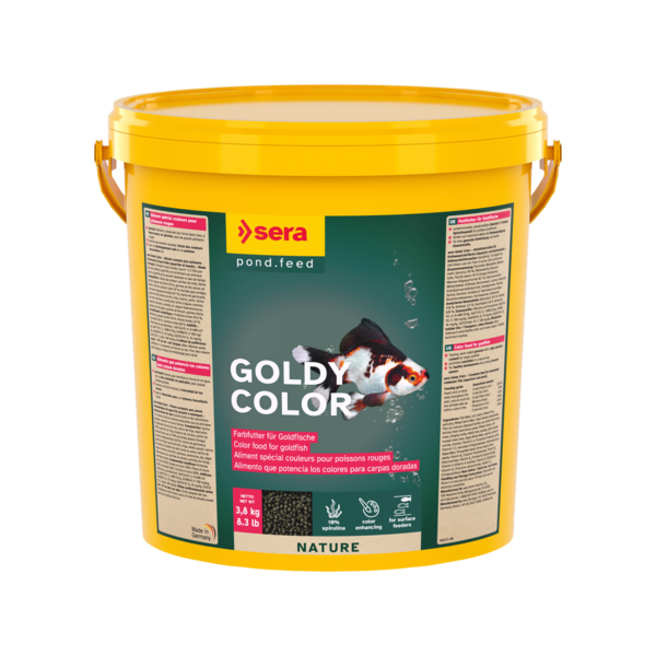 Bassin de jardin : SERA POND GOLDY COLOR 10L (3.8kG), Nourriture Serapond