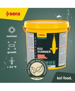 Bassin de jardin : SERA KOI Professional été 7KG, Nourriture Serapond