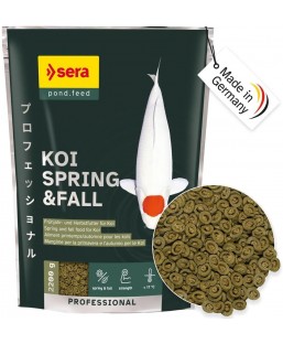 Bassin de jardin : SERA KOI Professional printemps/ automne 2.2KG, Nourriture Serapond