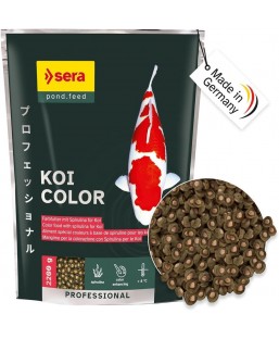 Bassin de jardin : SERA Koi color Spirulina spécial couleurs 2.2KG, Nourriture Serapond