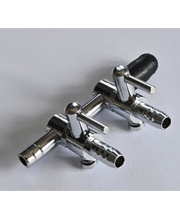 Bassin de jardin : Répartiteur 2 voies en inox, Raccords tuyaux pompe à air