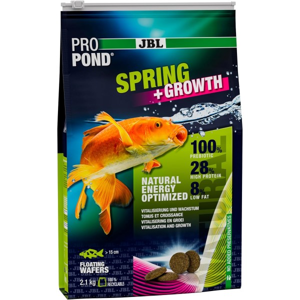 Bassin de jardin : JBL PROPOND Spring+Growth 2,1kg, Nourriture JBL