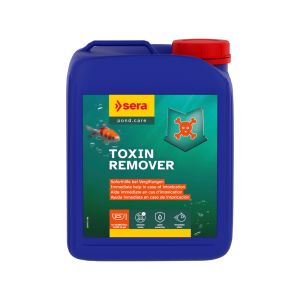 Bassin de jardin : Toxivec TOXIN REMOVER 2.5L ammoniaque-nitrites (50.000L), Traitement Sera