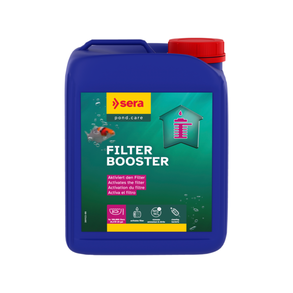Bassin de jardin : SERA POND FILTER BOOSTER 2500ML (100m3), Traitement Sera