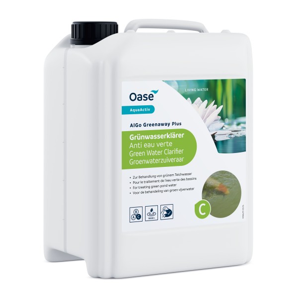 Bassin de jardin : AquaActiv AlGo Greenaway Plus 5 l (100m3), Pour un bassin clair