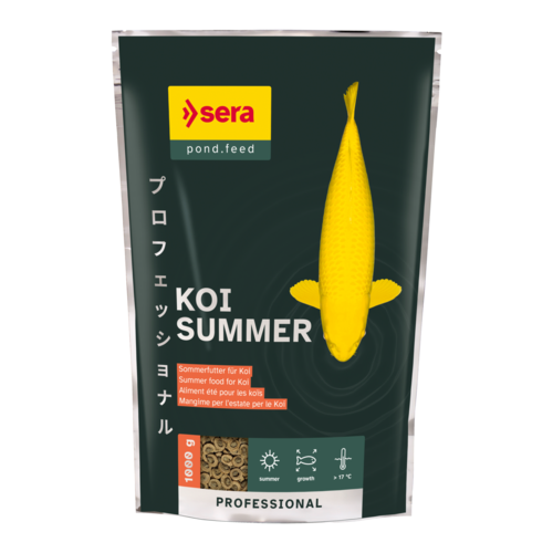 Bassin de jardin : SERA KOI Professional été 1KG, Nourriture Serapond