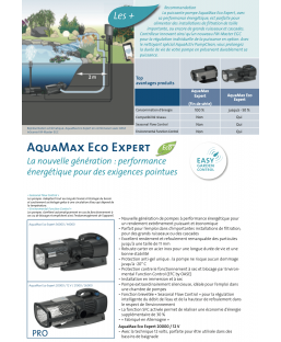 Bassin de jardin : AquaMax Eco Expert 21000, Pompe Oase bassin de jardin