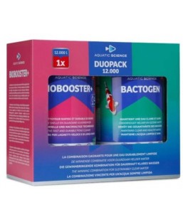Bassin de jardin : Duo Pack Biobooster 12000 + Bactogen 24000, Traitement Aquatic Science