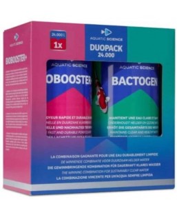 Bassin de jardin : Duo Pack Biobooster 24000 + Bactogen 40000, Traitement Aquatic Science