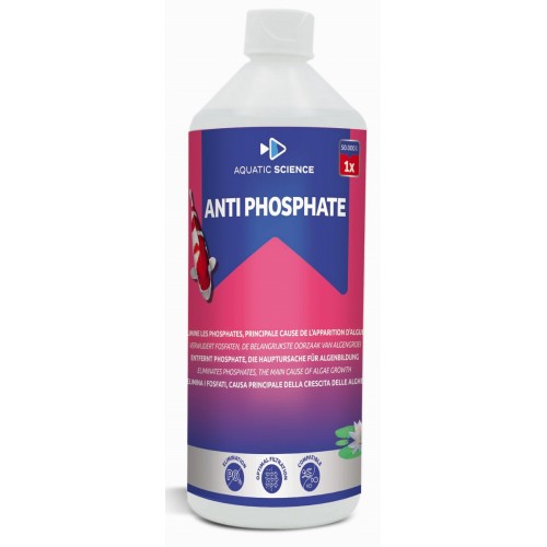 Bassin de jardin : Anti Phosphates 1 L (50.000L) Aquatic Science, Traitement Aquatic Science Bassin de jardin : Anti Phosphates 1 L (50.000L) Aquatic Science, Traitement Aquatic Science