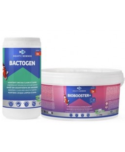 Bassin de jardin : Bactogen 40000 + biobooster 40000, Traitement Aquatic Science