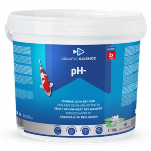 Bassin de jardin : NEO PH- 5KG AQUATIC SCIENCE (-1À2 100 M3), Optimiser paramètre de l'eau Bassin de jardin : NEO PH- 5KG AQUATIC SCIENCE (-1À2 100 M3), Optimiser paramètre de l'eau