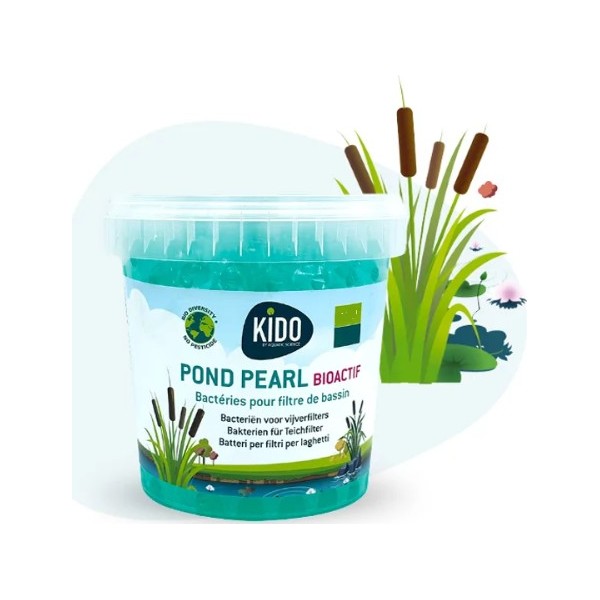 Bassin de jardin : KIDO Bactéries Pond Pearl 500 ml- BioActif (15m3), Traitement KIDO