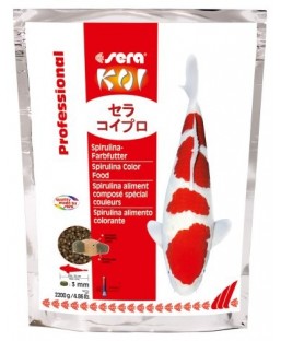 Bassin de jardin : SERA Koi color Spirulina spécial couleurs 2.2KG, Nourriture Serapond
