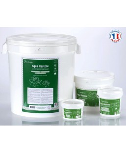 Bassin de jardin : AQUA RESTORE 1000G (25000 L) ALGUES VERTES, Traitement Aqua Osmose