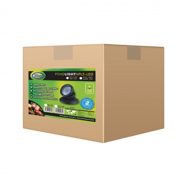 Bassin de jardin : NPL5-LED (1 spot 60 led) avec détecteur de luminosité, Eclairages