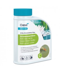 Bassin de jardin : AquaActiv AlGo Greenaway Plus 500 ml (eau verte pour 10m3), Traitement OASE AQUAACTIV