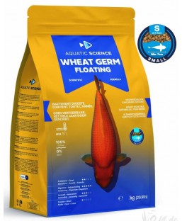 Bassin de jardin : Aquatic Science WHEAT GERM FLOTTANT SMALL 2kg, Nourriture Ichi Food-Aquatic Science