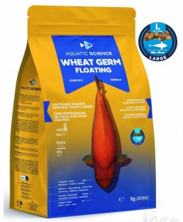 Bassin de jardin : Aquatic Science WHEAT GERM FLOTTANT LARGE 5kg, Nourriture Ichi Food-Aquatic Science
