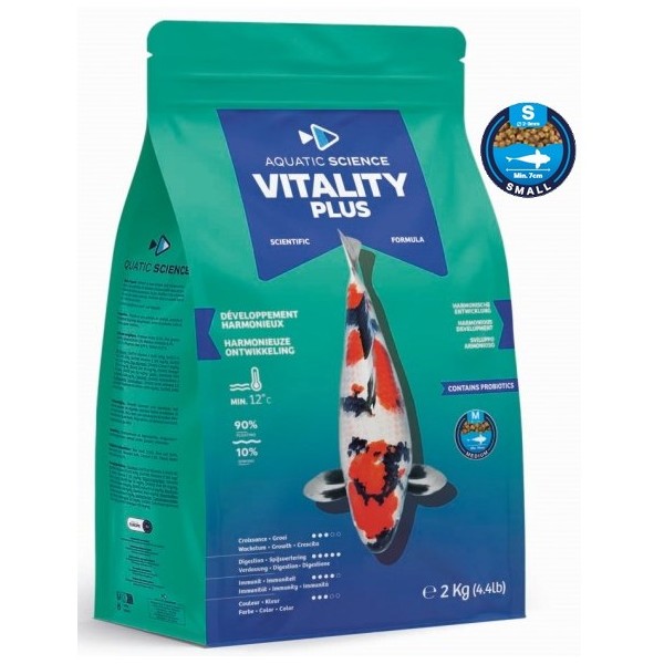Bassin de jardin : Aquatic Science Vitality Plus SMALL 2kg, Nourriture Ichi Food-Aquatic Science