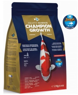 Bassin de jardin : Aquatic Science Champion Growth MEDIUM 2kg, Nourriture Ichi Food-Aquatic Science
