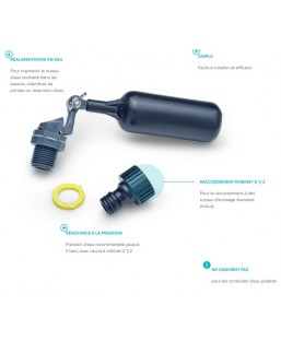 Bassin de jardin : OASE Niveau automatique AutoFill Kit, Accessoires poissons