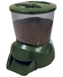 Bassin de jardin : SF POND FISH FEEDER GREEN 4.25 litres, Distributeur automatique