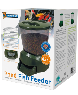 Bassin de jardin : SF POND FISH FEEDER GREEN 4.25 litres, Distributeur automatique