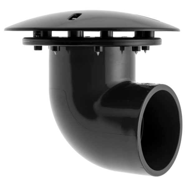 Bassin de jardin : BONDE DE FOND coude 90 DEGRES 110MM, Bonde de fond