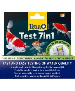 Bassin de jardin : TETRA POND TEST 7 EN 1 (25 bandelettes), Tests pour bassin
