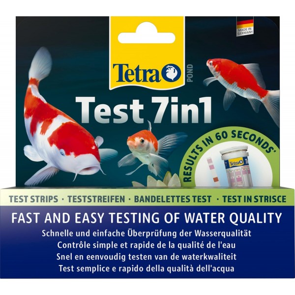 Bassin de jardin : TETRA POND TEST 7 EN 1 (25 bandelettes), Tests pour bassin