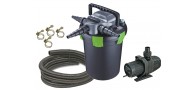 Bassin de jardin : Kit complet NFF-9000-UV11W AQUANOVA (3500L-poissons), Kit de filtration aqua Nova