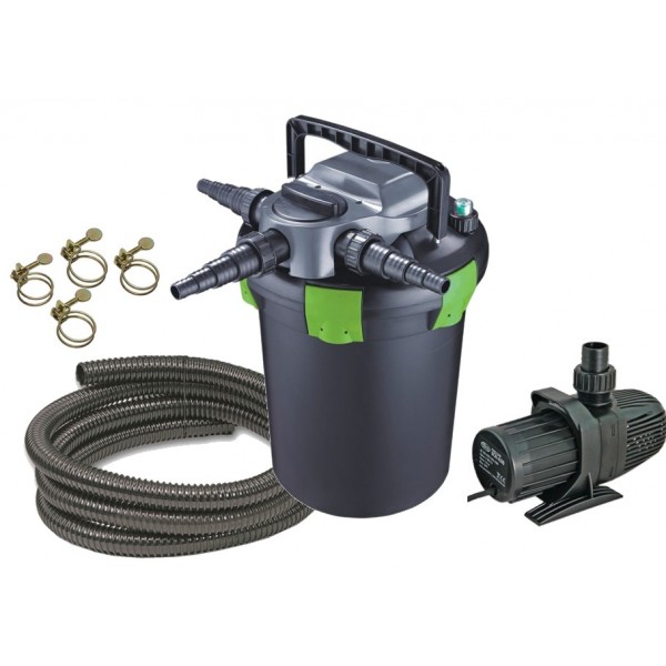 Bassin de jardin : Kit complet NFF-9000-UV11W AQUANOVA (3500L-poissons), Kit de filtration aqua Nova