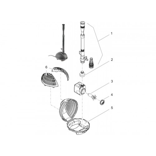 Bassin de jardin : Pièces pour pompe PONDOVARIO PONTEC, Pontec