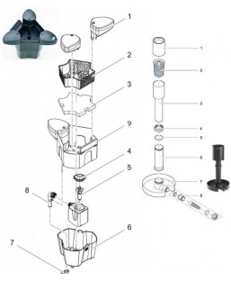 Bassin de jardin : pièces détachées SKIMMER AQUASKIM - SWIMSKIM, pièces détachées OASE