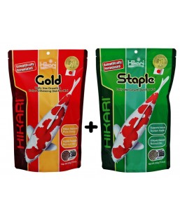 Bassin de jardin : COMBIPACK GOLD&STAPLE 500G MINI, Nourriture Hikari